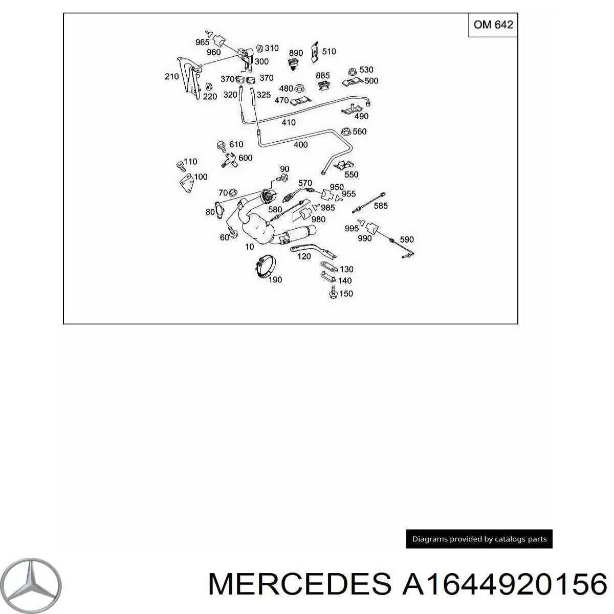 Купити A1644920156 Mercedes 