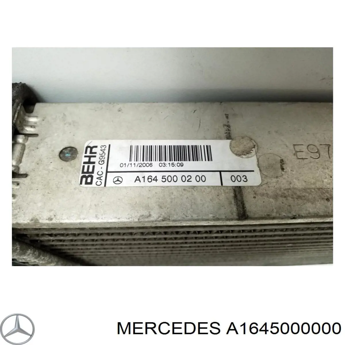 Система охолодження наддувочного повітря Mercedes A1645000000 ціна, від 214.54 USD