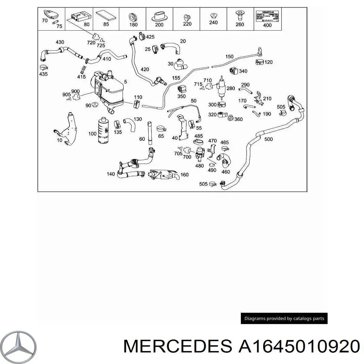 A1645010920 Mercedes 