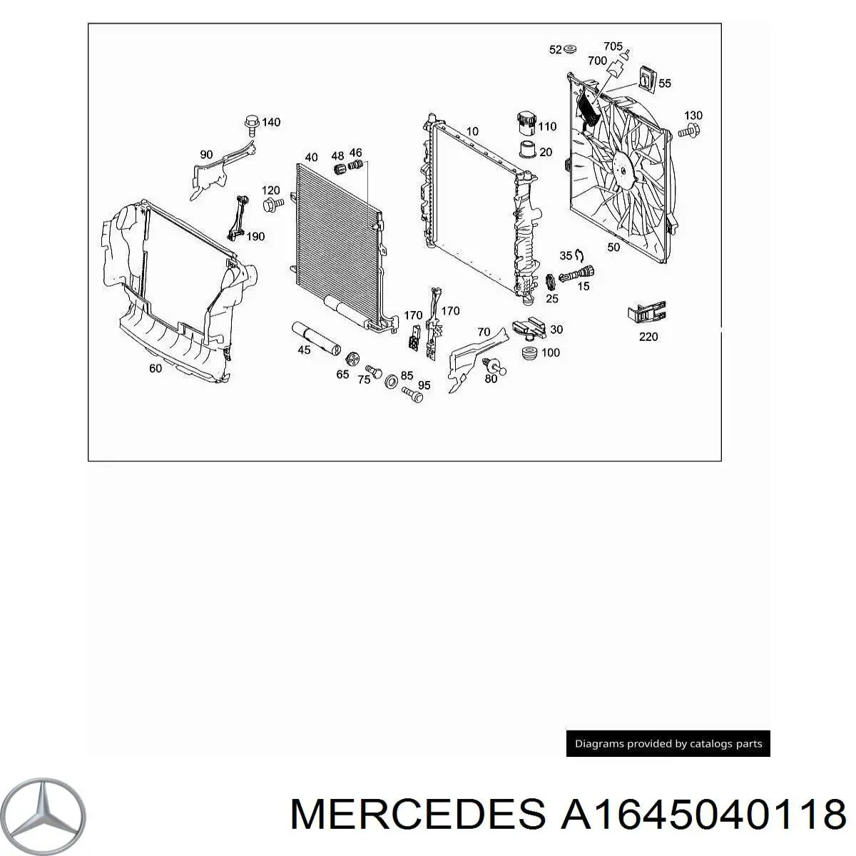 Mercedes A1645040118 ціна, від 10.15 USD