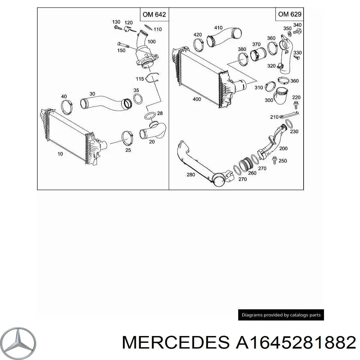  Mercedes A1645281882 ціна, від 76.01 USD