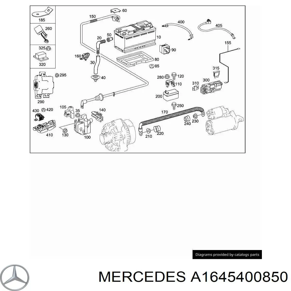  Mercedes A1645400850 ціна, від 18.91 USD
