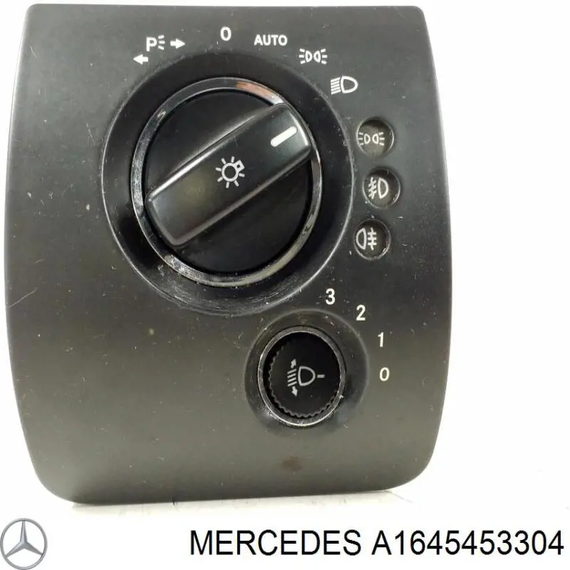 Купити A1645453304 Mercedes Перемикач світла фар, на "торпеді"