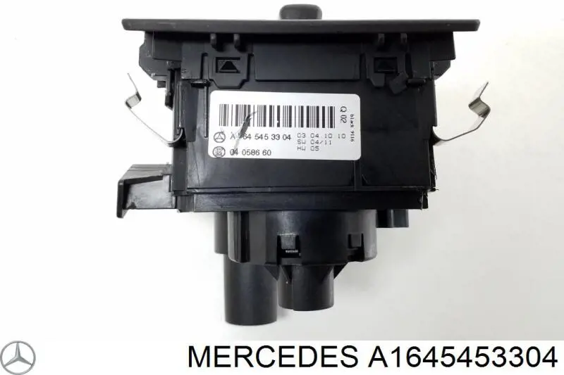 A1645453304 Mercedes Перемикачі електричні (перемикач світла центральний)
