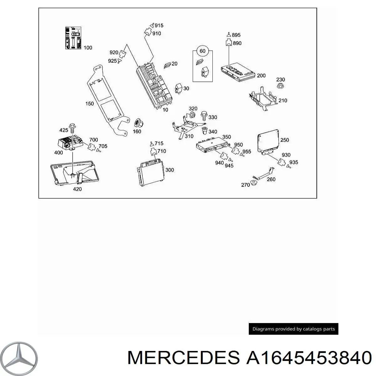 A1645453840 Mercedes Реле запобіжників