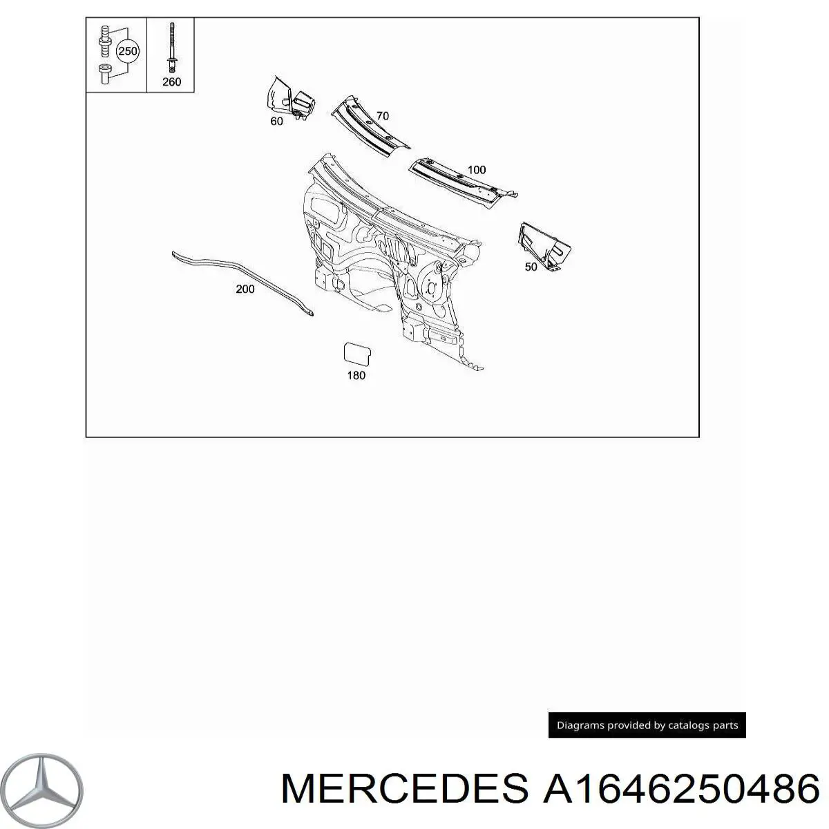 Mercedes A1646250486 ціна, від 8.77 USD