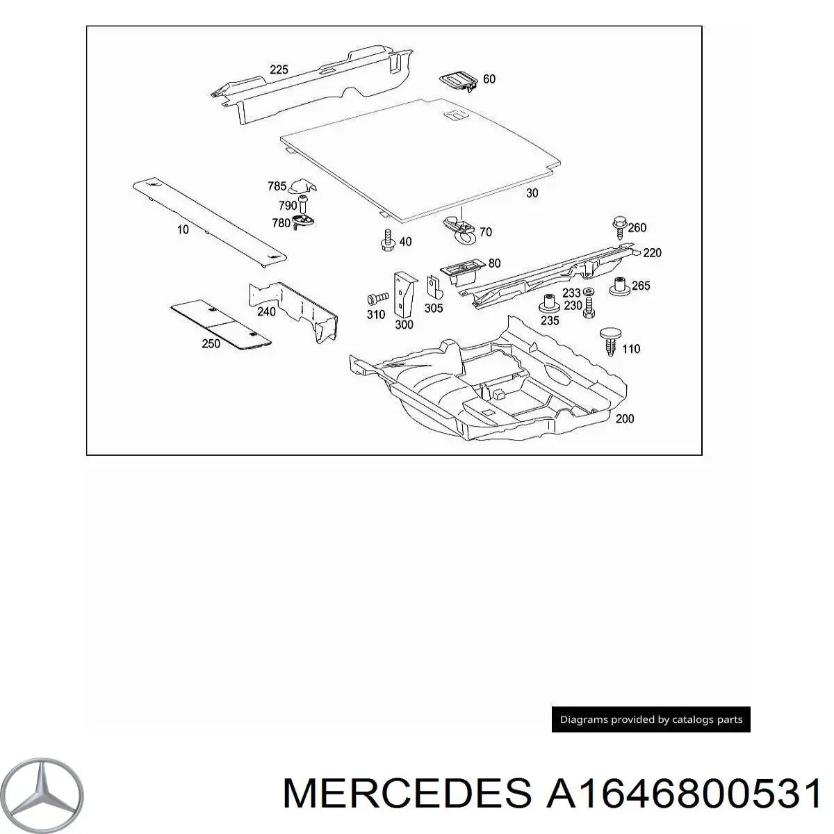 Купити A1646800531 Mercedes 