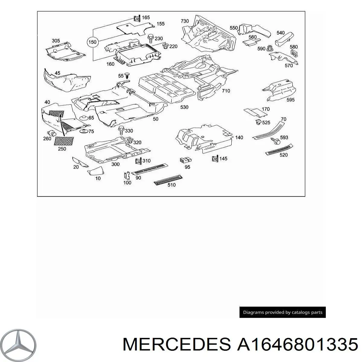  Mercedes A1646801335 ціна, від 10.13 USD