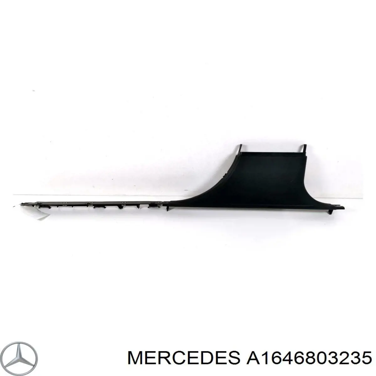 A1646803235 Mercedes Обшивка стійки кузова внутрішня, середня нижня права