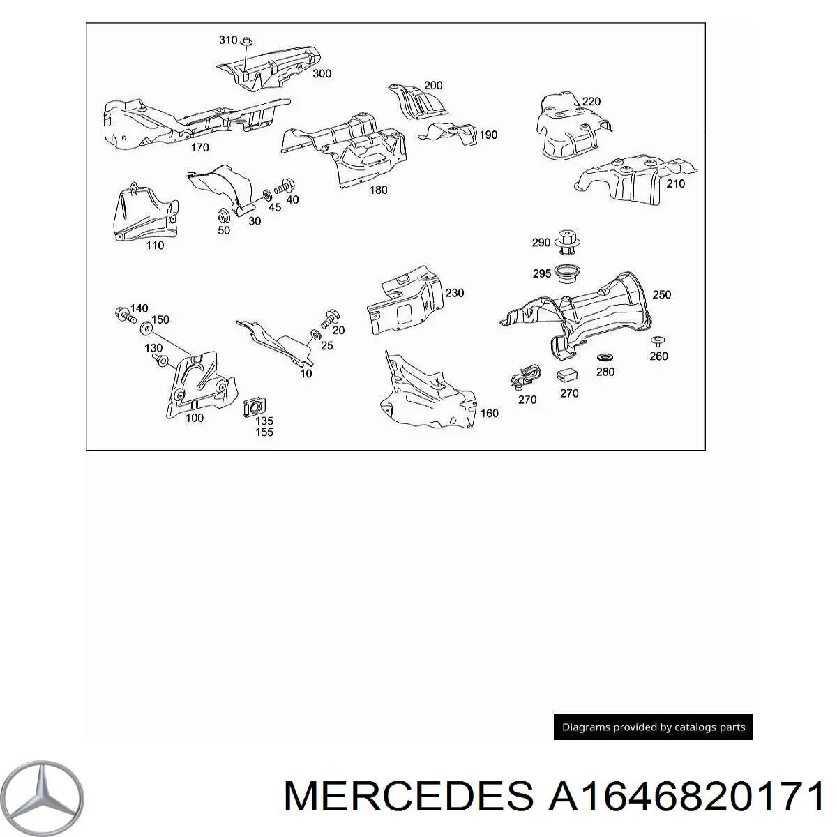  Mercedes A1646820171 ціна, від 449.00 UAH