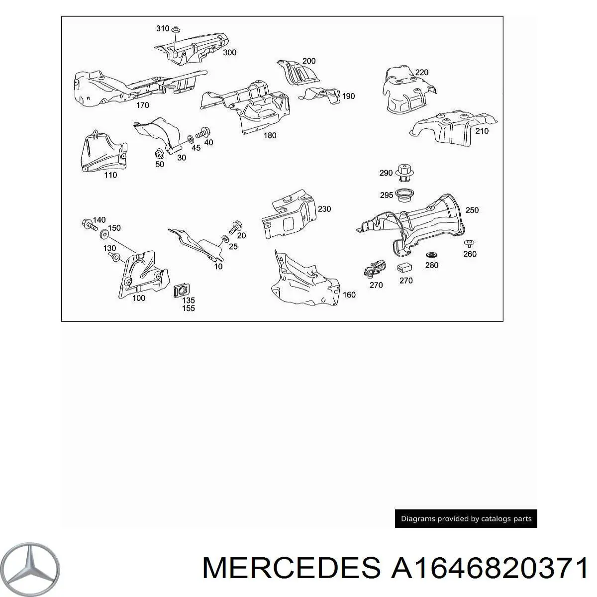  Mercedes A1646820371 ціна, від 16.47 USD