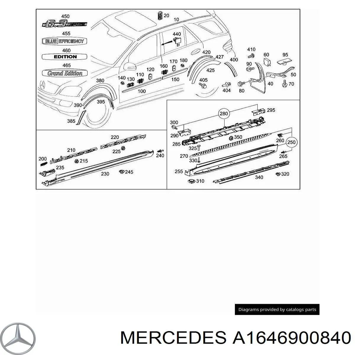 Купити A1646900840 Mercedes 