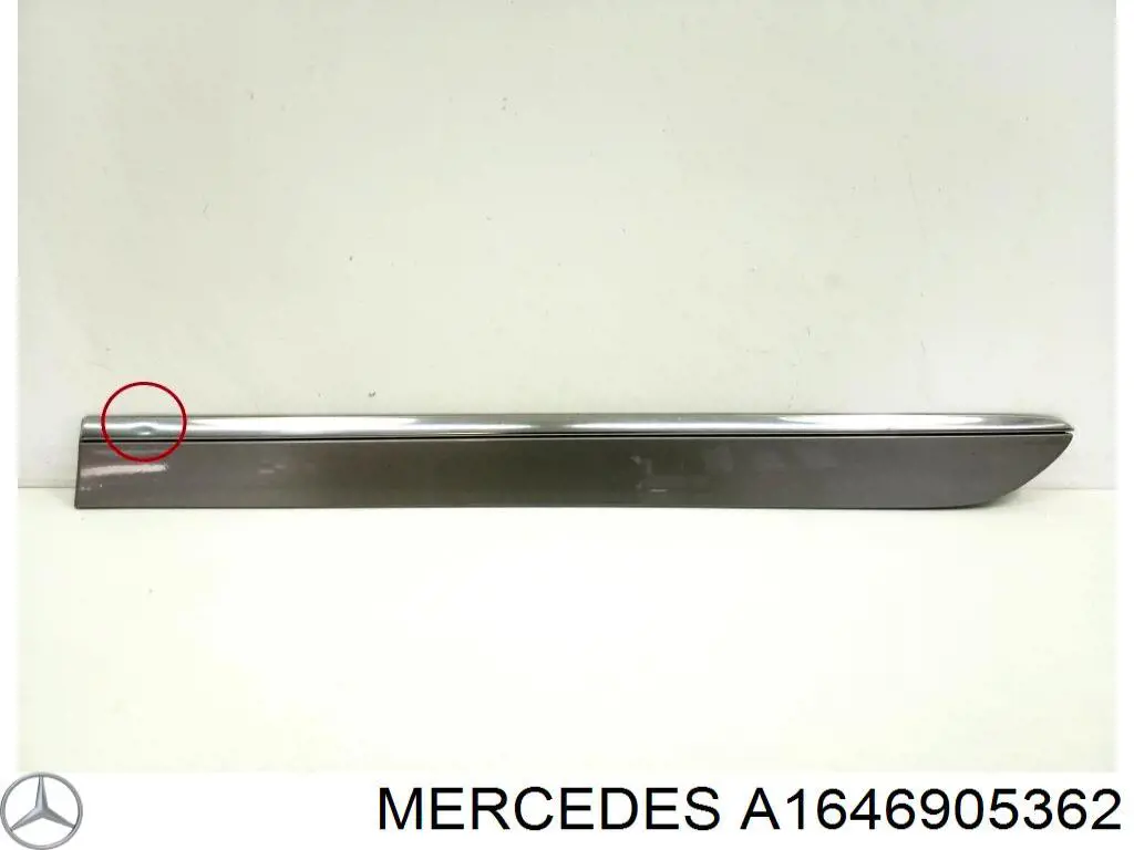 Молдинг задніх лівих дверей на Mercedes ML/GLE (W164)
