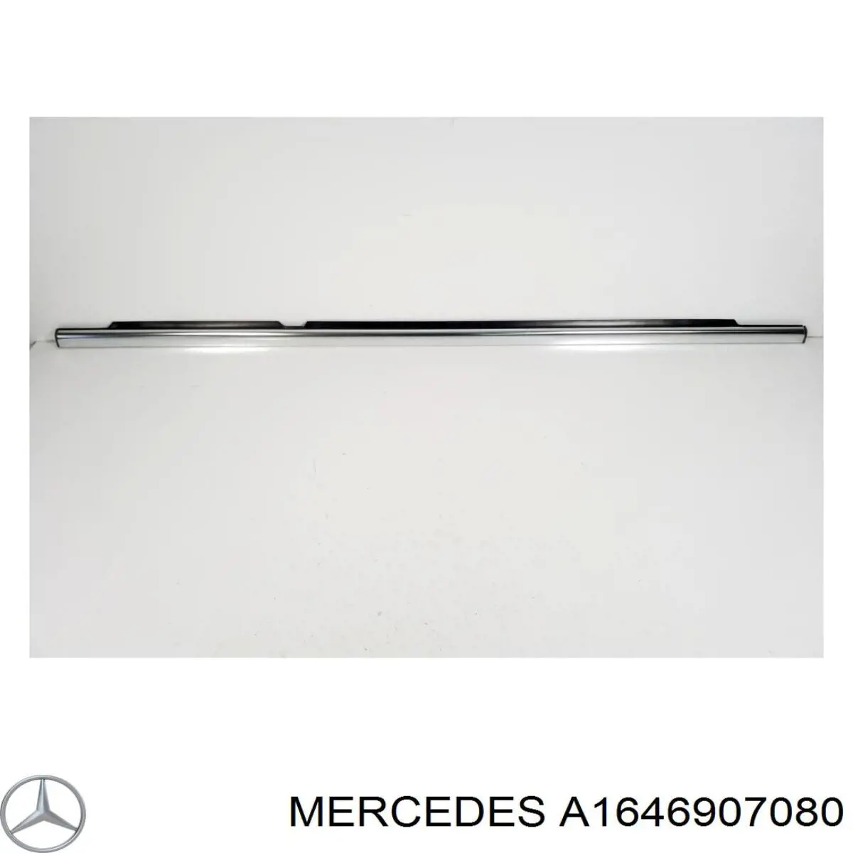 Ущільнювач скла задніх дверей правих, зовнішній (планка) Mercedes A1646907080 ціна, від 18.06 USD