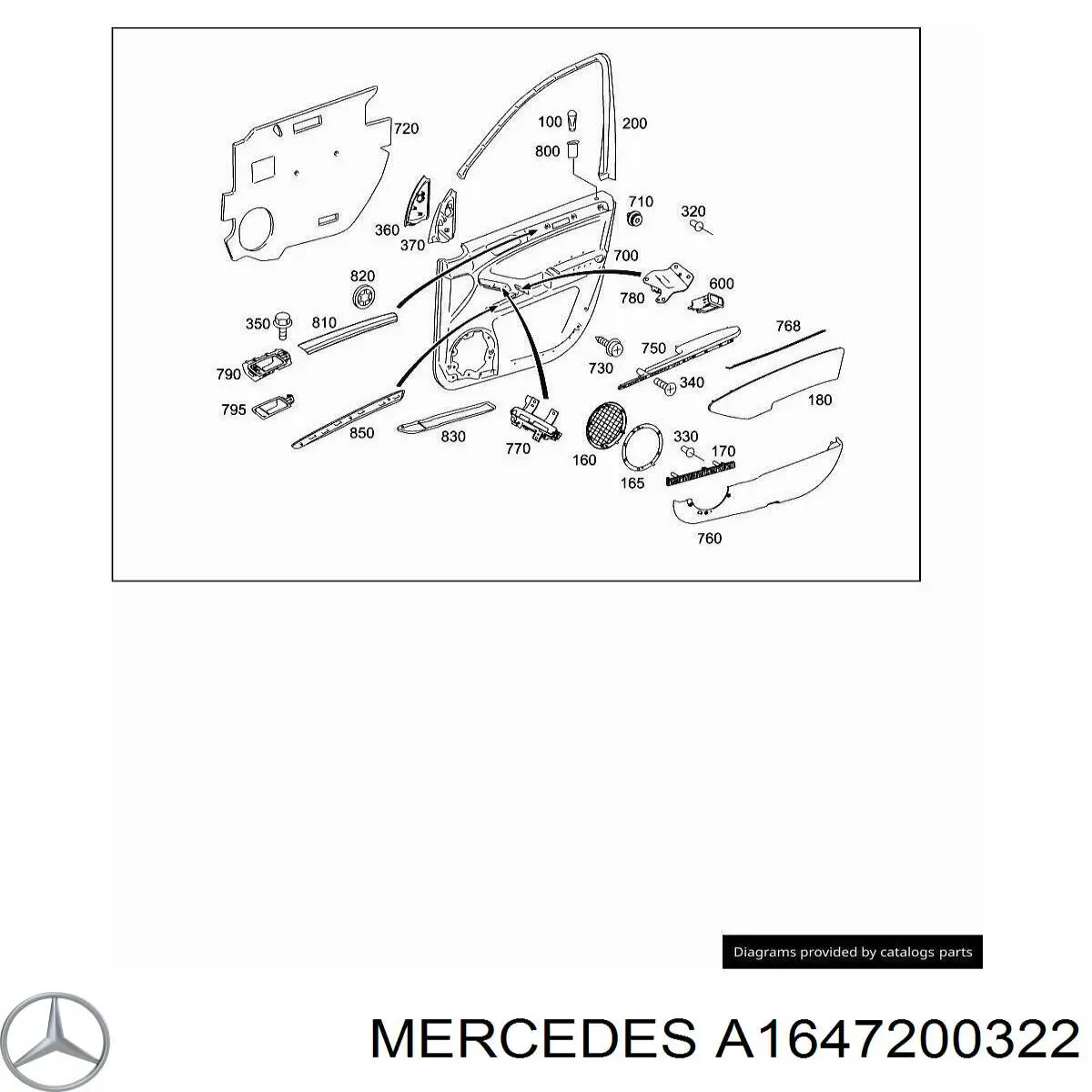 A1647200322 Mercedes 