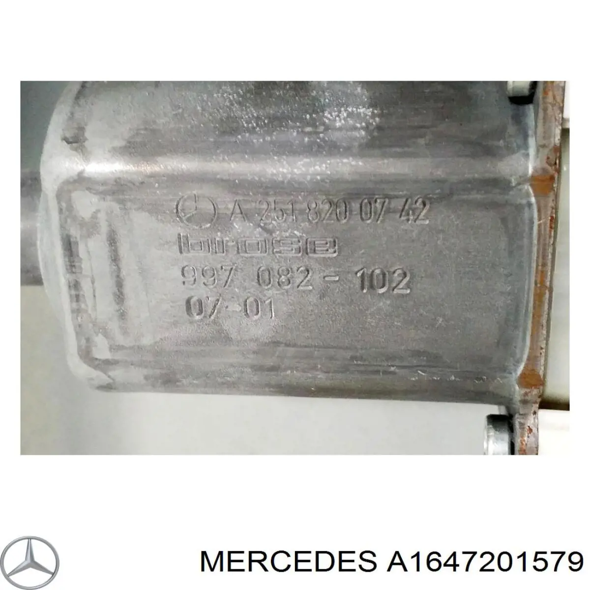 Механізм стеклопідйомника дверей передніх, лівих Mercedes A1647201579