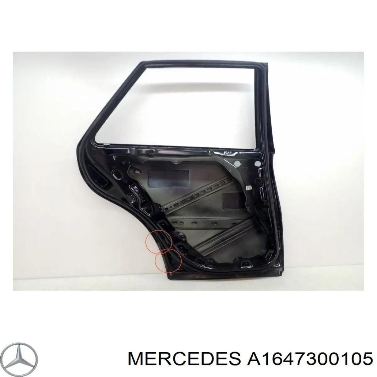 A1647300105 Mercedes Двері пасажирськи задні ліві