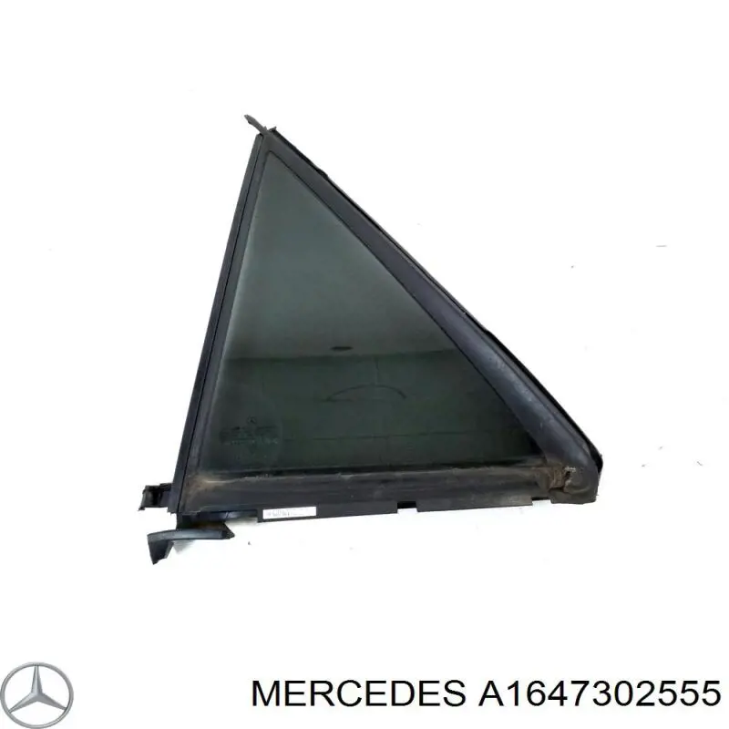 A1647302555 Mercedes скло-кватирка двері, задній, лівою