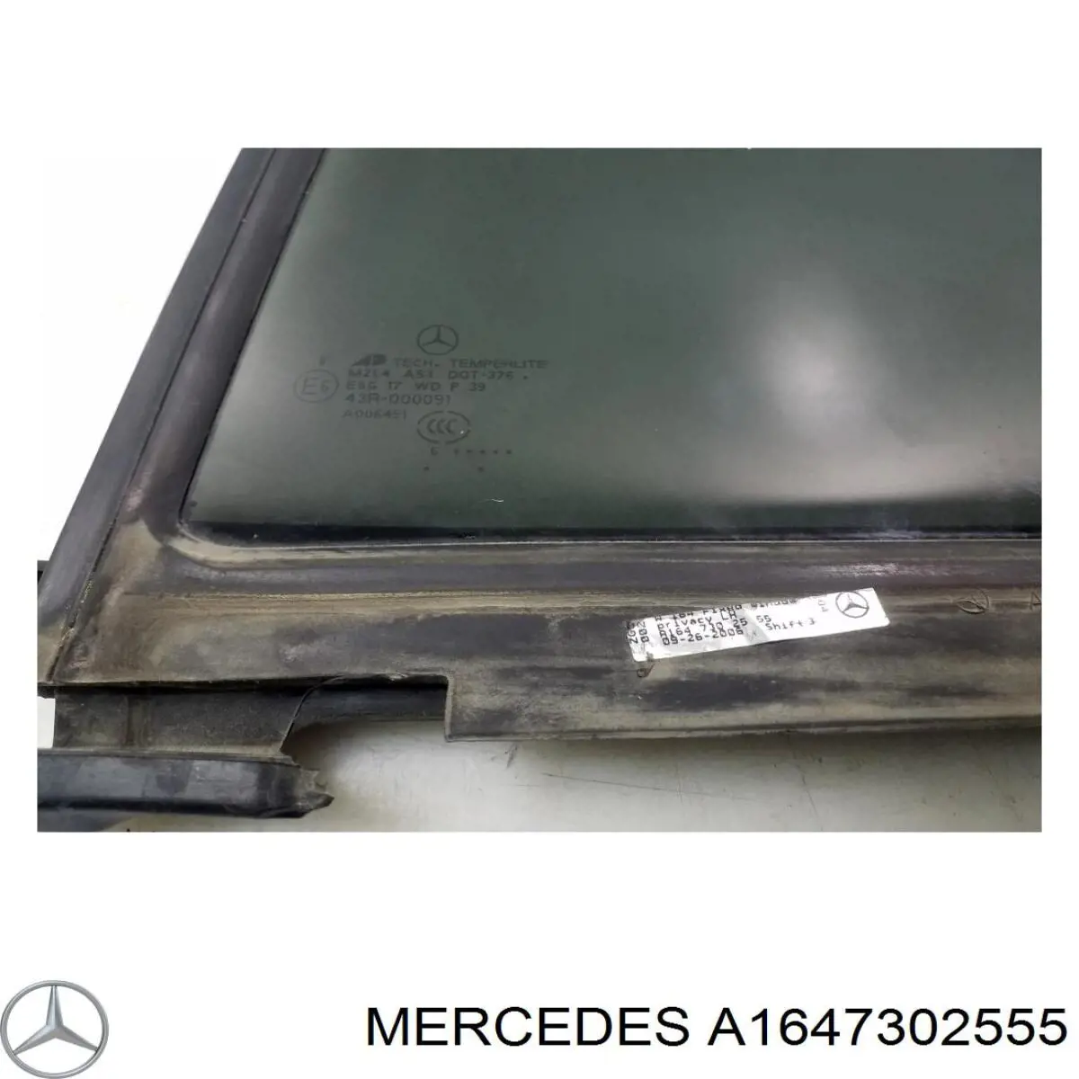 Скло-кватирка двері, задній, лівою Mercedes A1647302555 ціна, від 12.67 USD