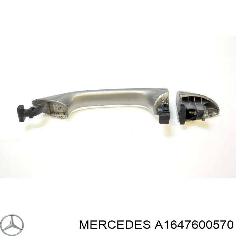 Ручка передньої двері зовнішня ліва Mercedes A1647600570 ціна, від 11.39 USD