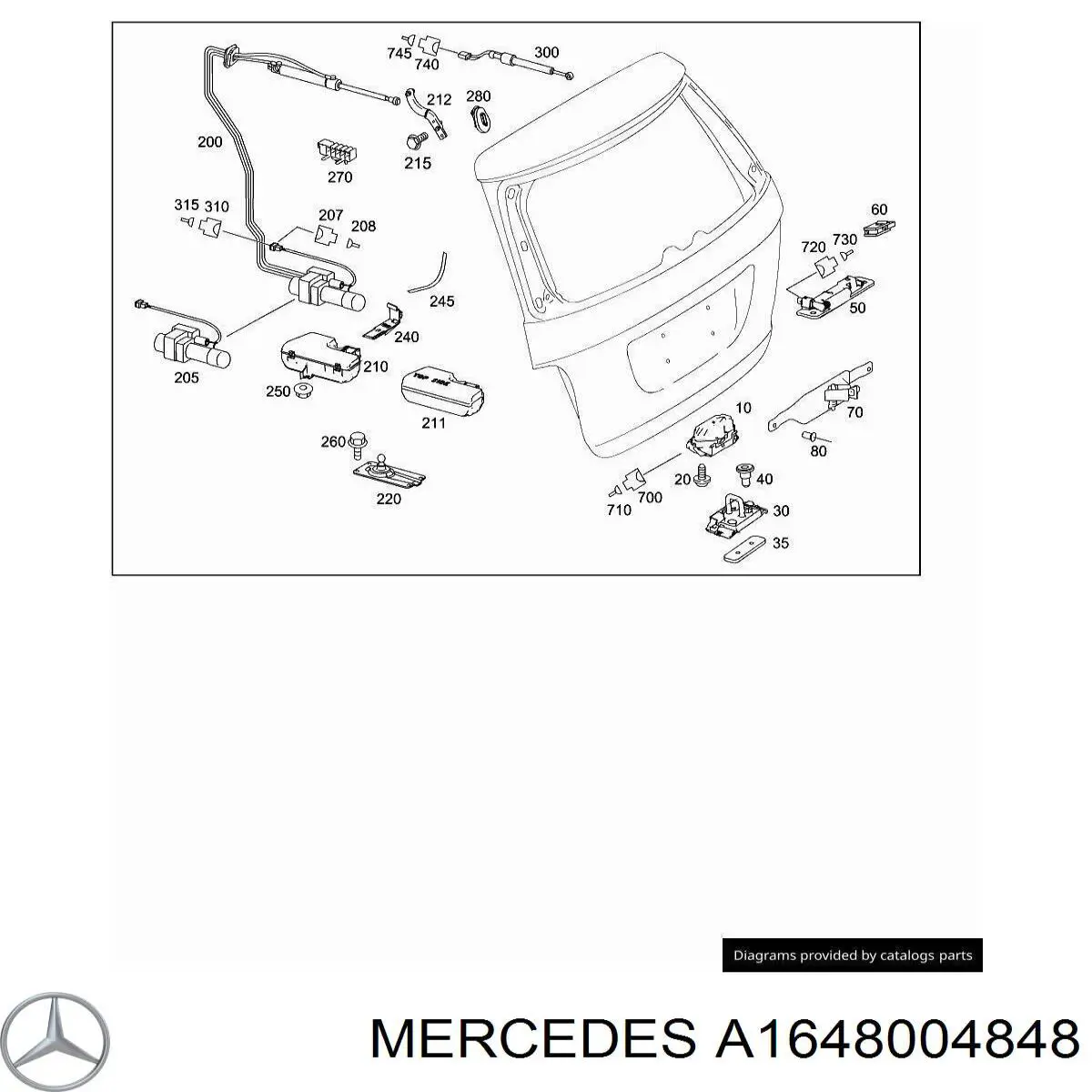 Купити A1648004848 Mercedes 