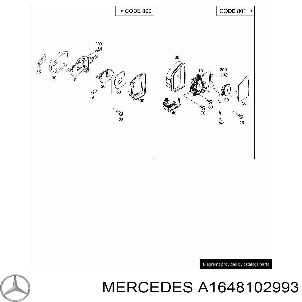  Mercedes A1648102993 ціна, від 143.16 USD