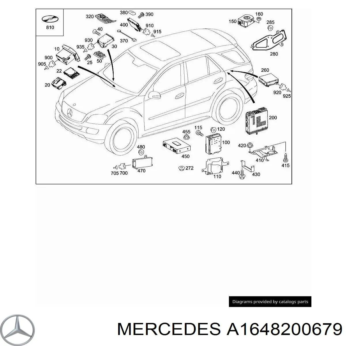 Купити A1648201679 Mercedes Дисплей багатофункціональний