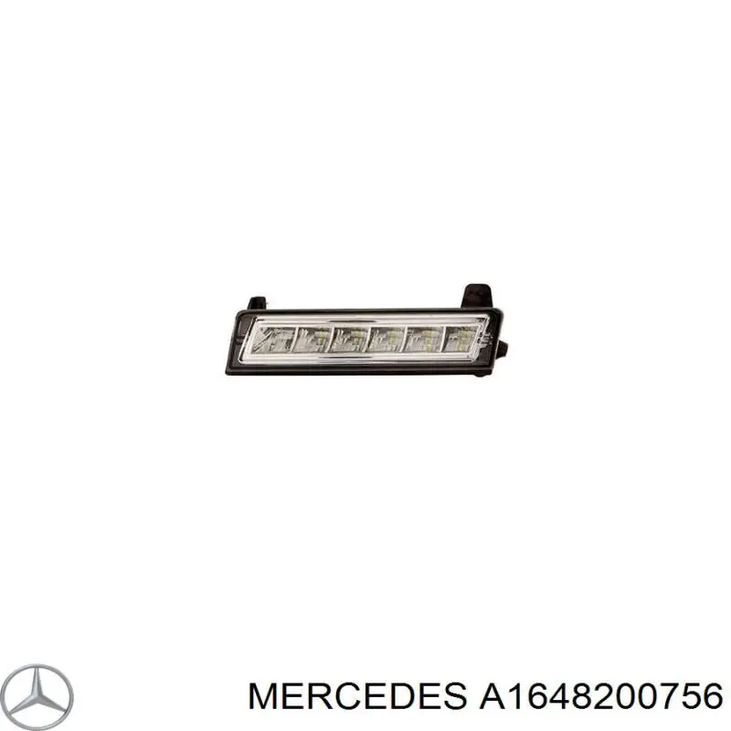 Туманка ліва Mercedes A1648200756 ціна, від 87.75 USD