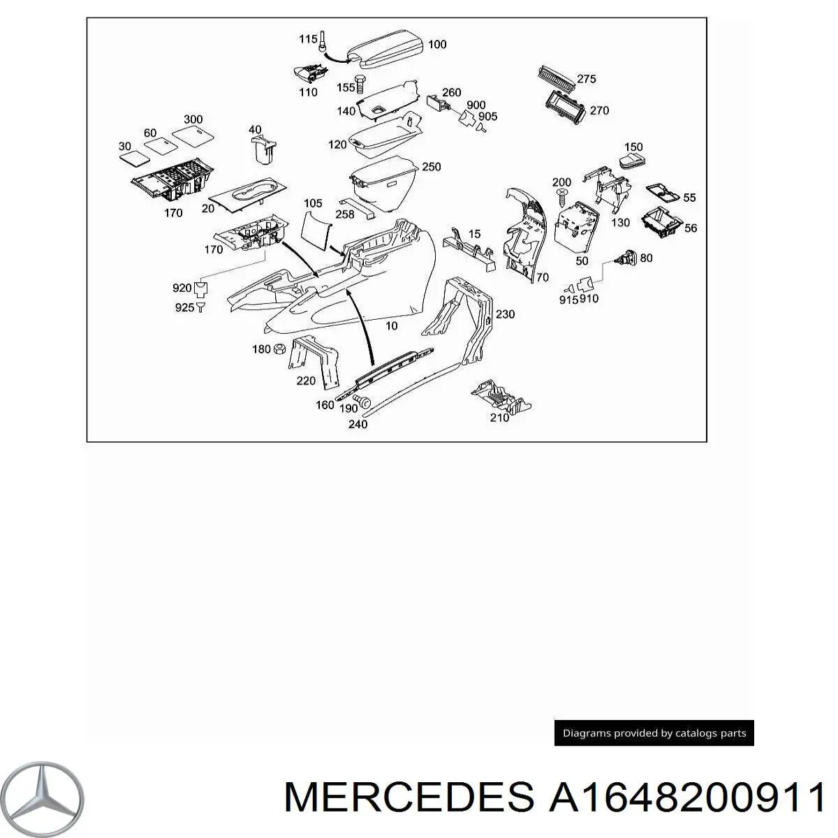  Mercedes A1648200911 ціна, від 92.72 USD