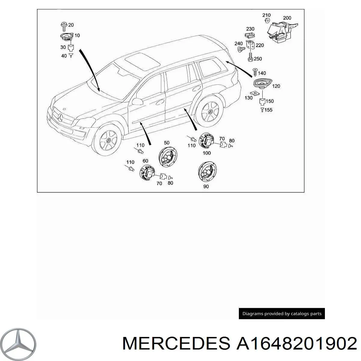 A1648201902 Mercedes 