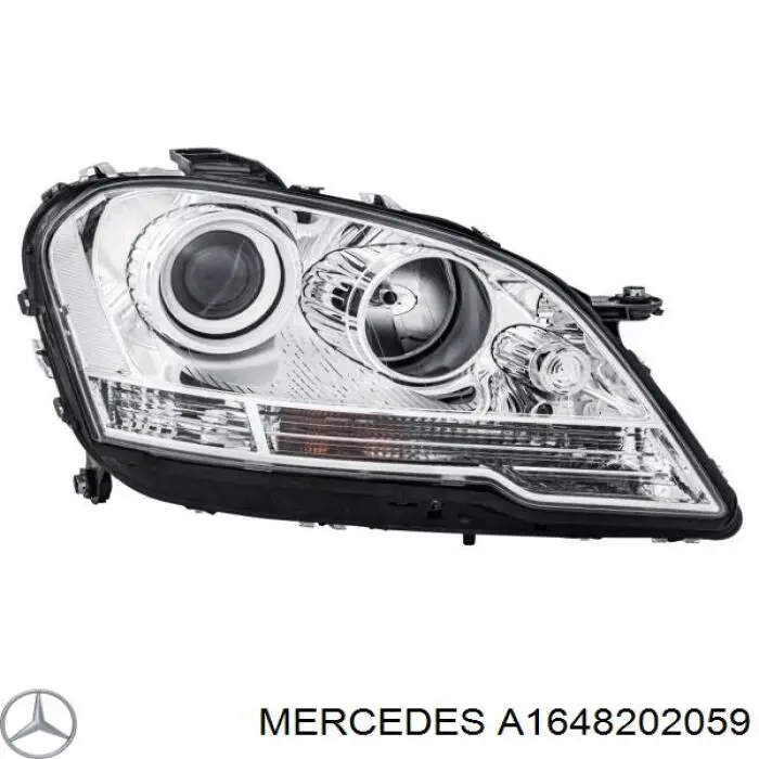A1648202059 Mercedes Основна фара - вставка