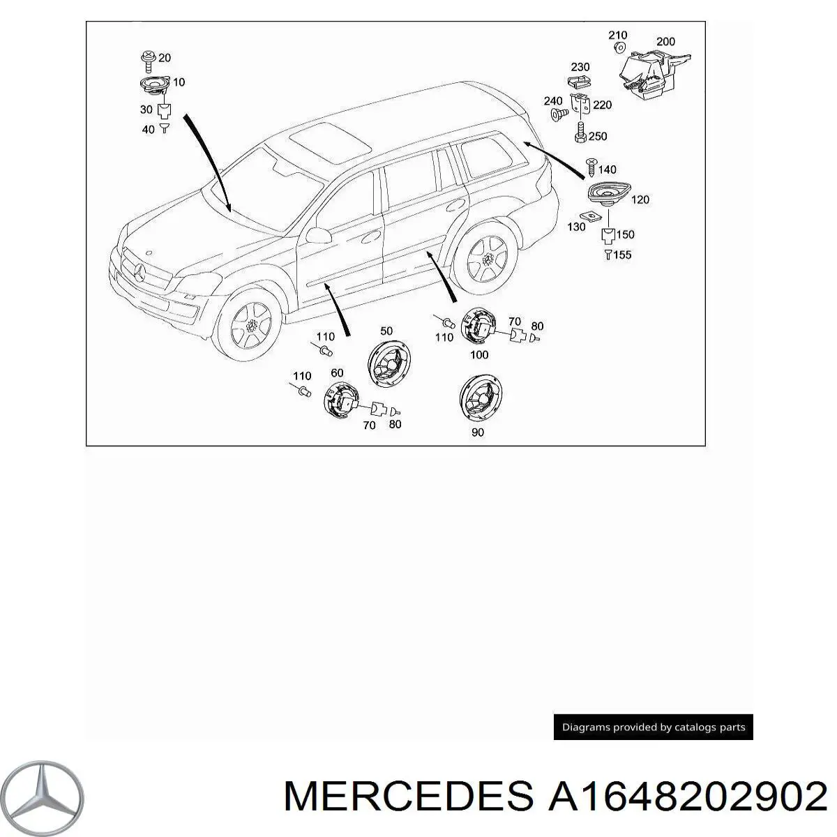 Mercedes A1648202902 ціна, від 8.74 USD
