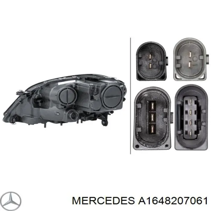 A1648207061 Mercedes Основна фара - вставка