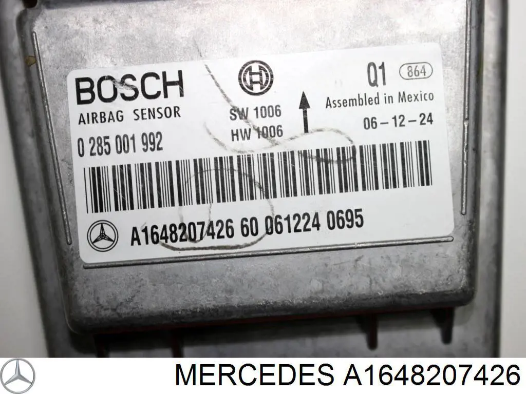 A1648207426 Mercedes модуль-процесор керування подушки безпеки