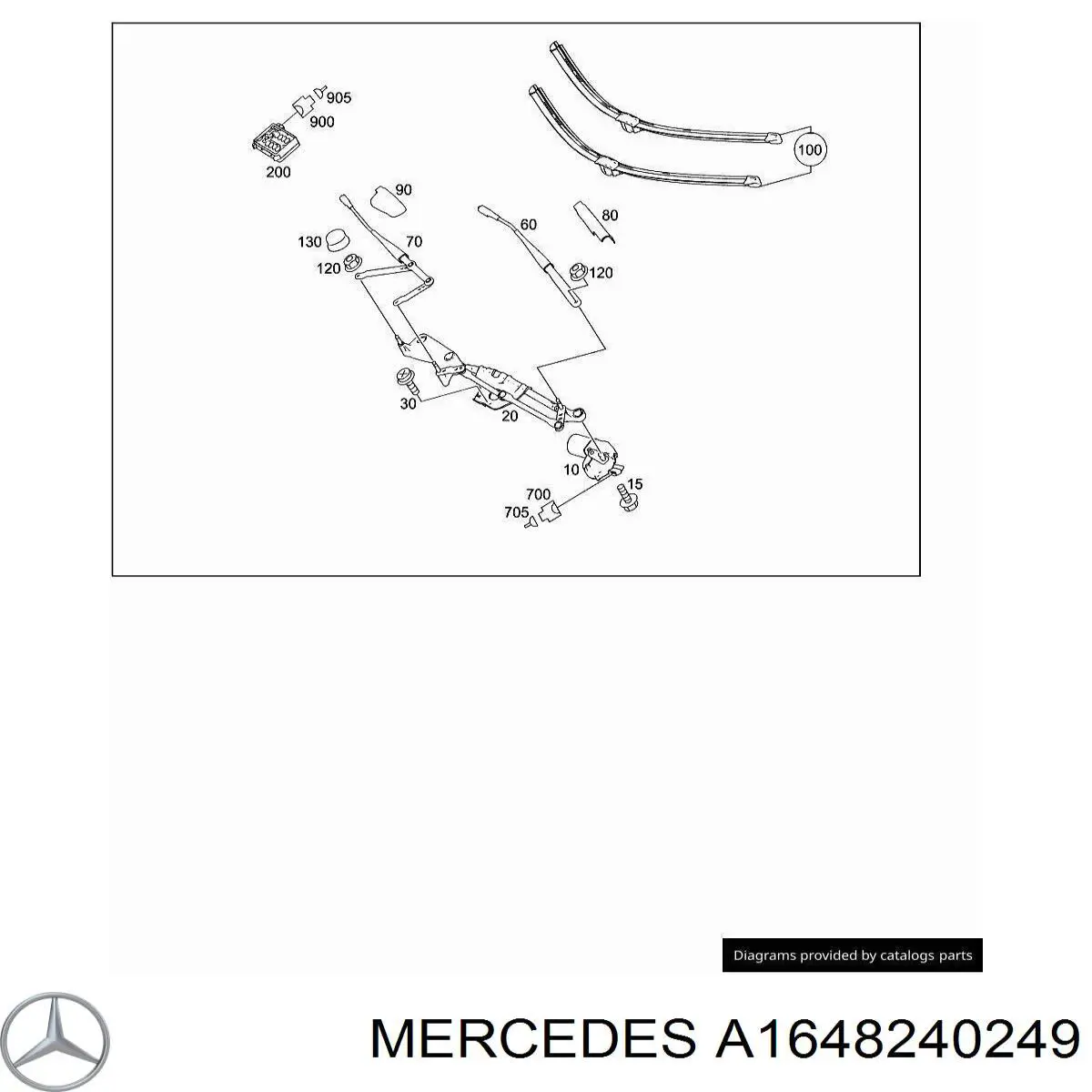 Заглушка гайки кріплення повідка переднього двірника Mercedes A1648240249 ціна, від 6.34 USD