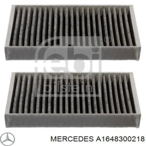 Фільтр салону A1648300218 Mercedes