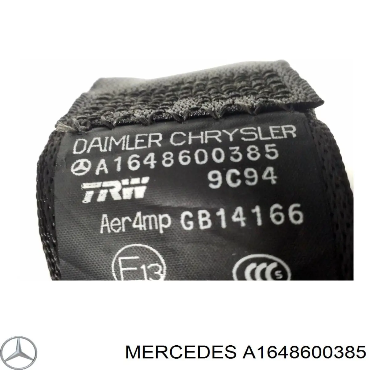 Купити A1648600385 Mercedes Пасок безпеки задній лівий