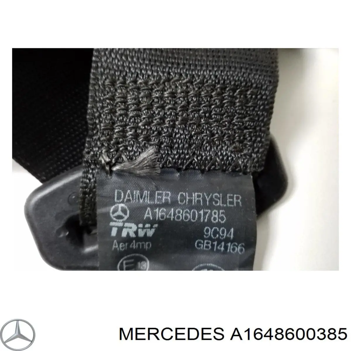A1648600385 Mercedes Пасок безпеки задній лівий