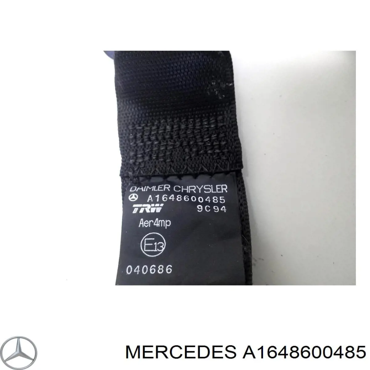 Пасок безпеки задній правий Mercedes A1648600485 ціна, від 22.78 USD