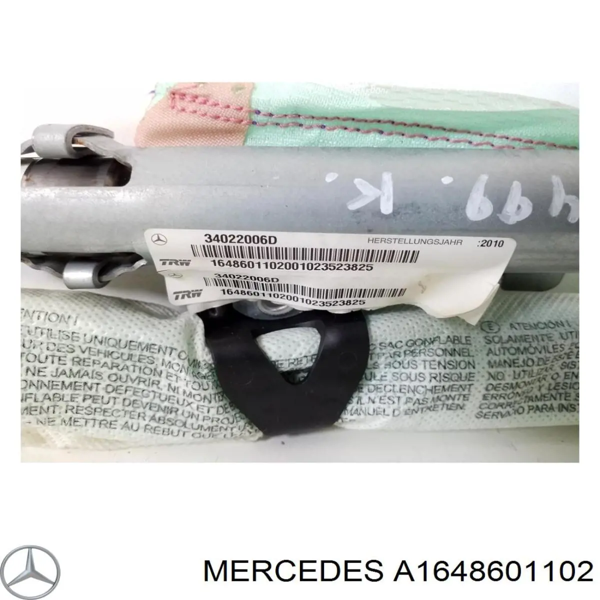 Купити A1648601102 Mercedes Подушка безпеки, шторка бічна, ліва, AIRBAG