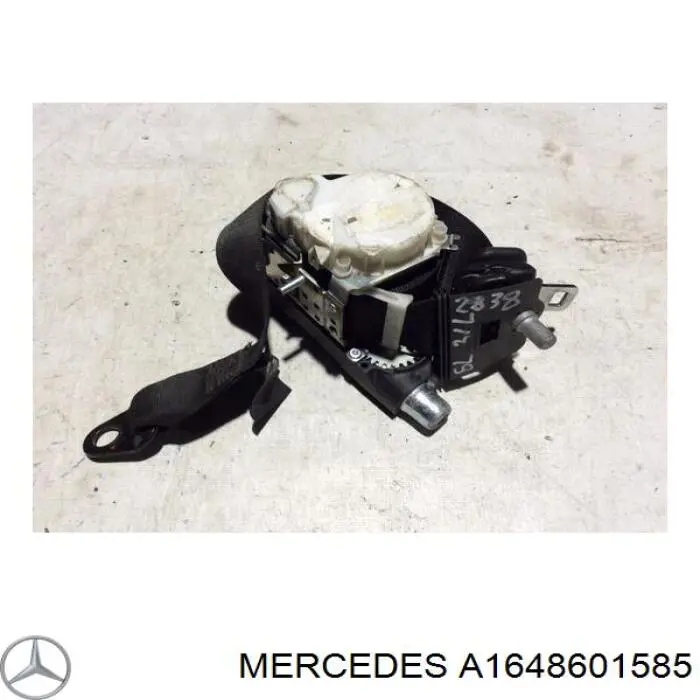 Пасок безпеки задній лівий Mercedes A1648601585 ціна, від 27.46 USD