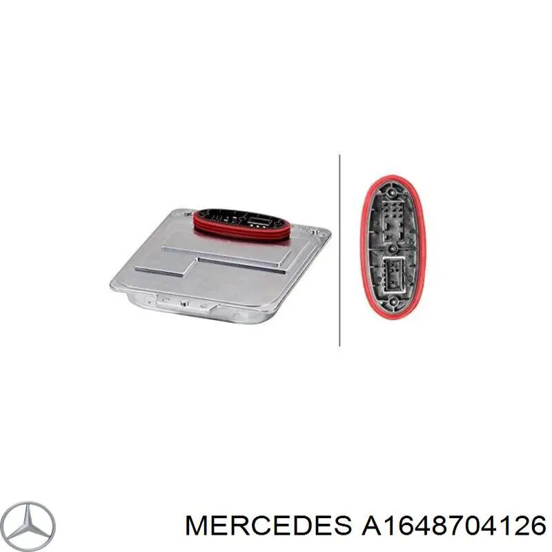 Модуль управління (ЕБУ) адаптивного освітлення правої фари Mercedes A1648704126 ціна, від 57.35 USD