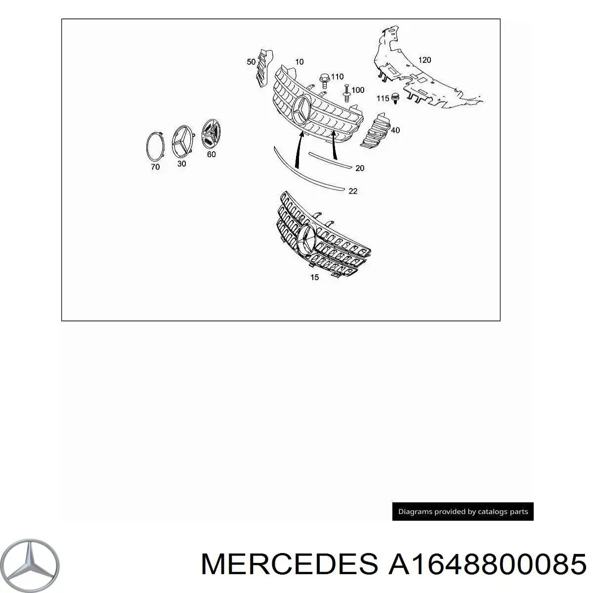 A1648800085 Mercedes 