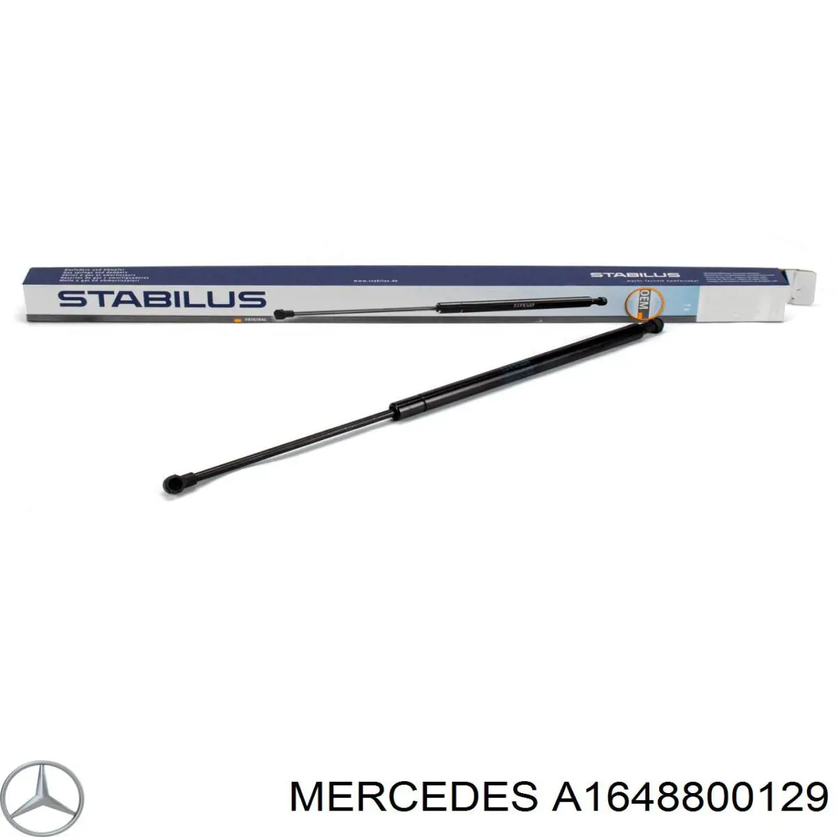 Амортизатор капота правий A1648800129 Mercedes
