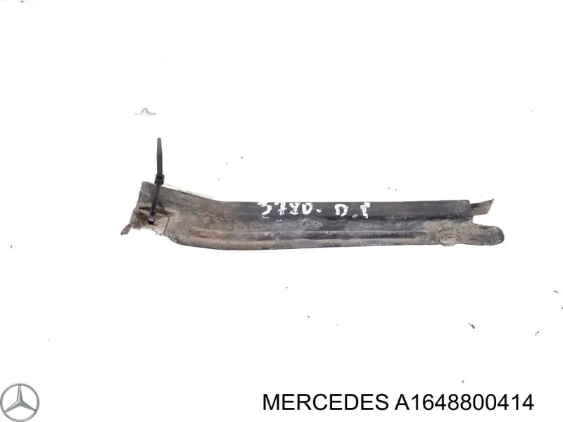 A1648800414 Mercedes Направляюча переднього бампера, права