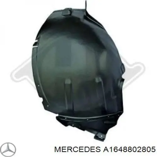Купити A1648802805 Mercedes Підкрилок переднього крила, правий передній