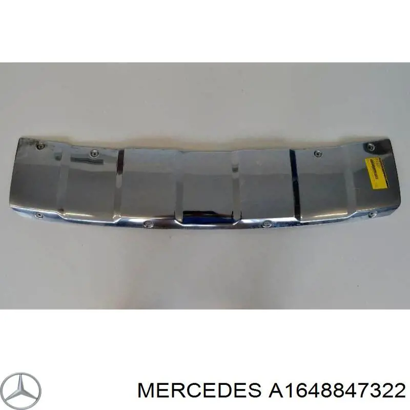 Купити A1648847322 Mercedes Накладка бампера переднього, ліва