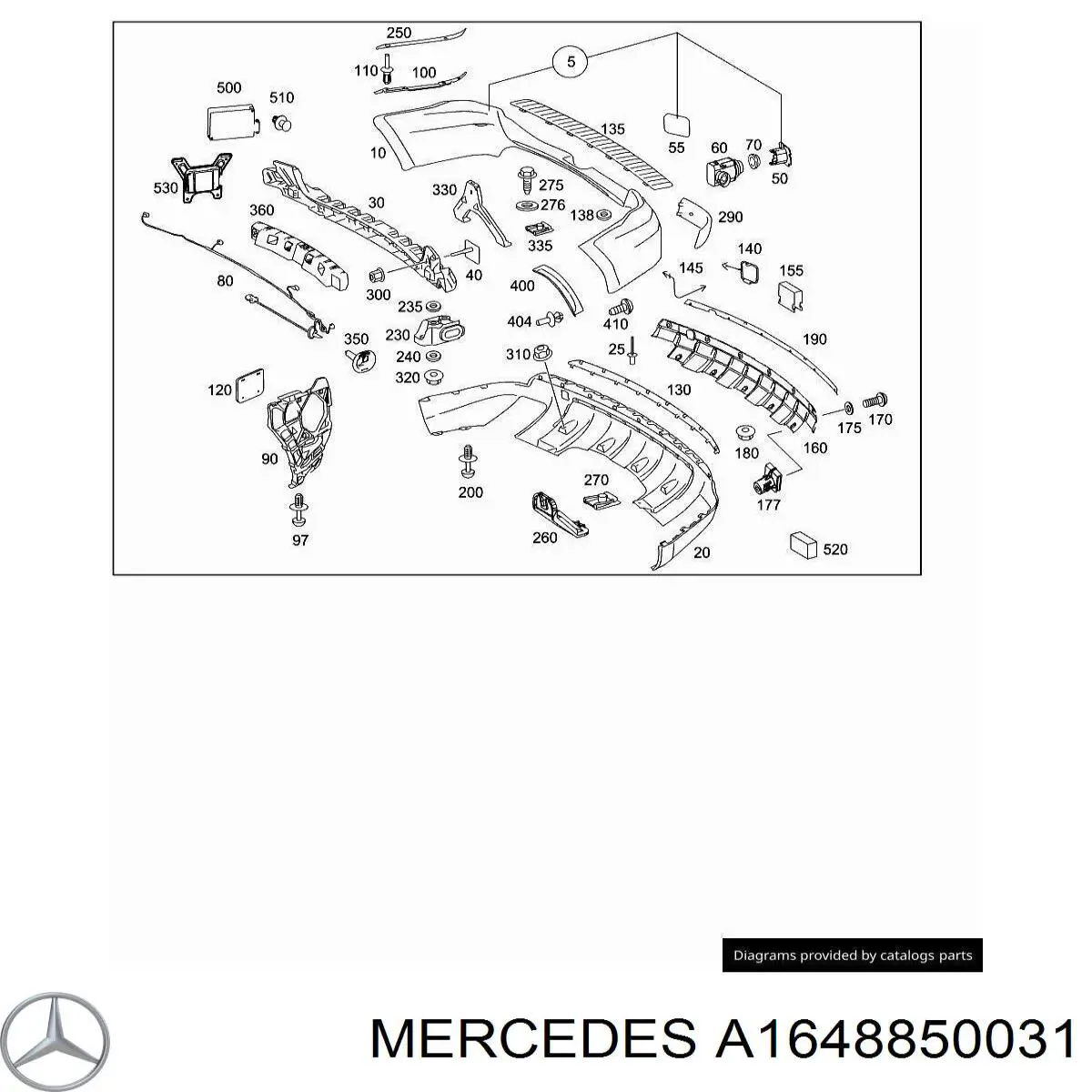Купити A1648850031 Mercedes 