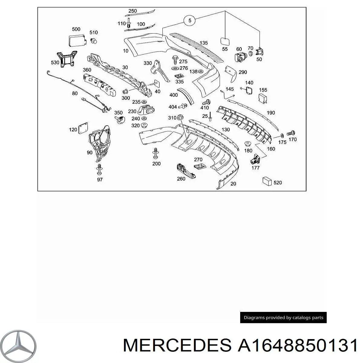  Mercedes A1648850131 ціна, від 19.00 USD