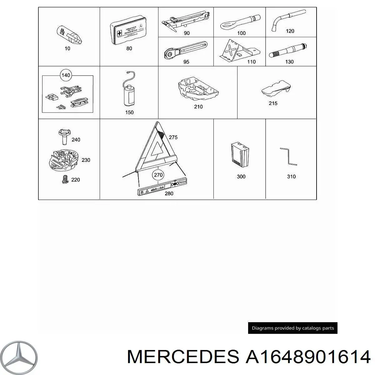  Mercedes A1648901614